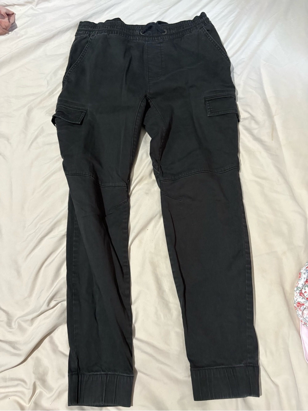 Hollister Black Cargo Jogger Pants